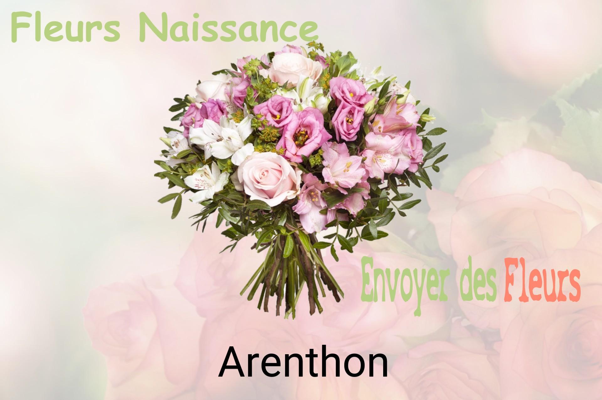 Bouquet de fleurs de naissance livré à Arenthon